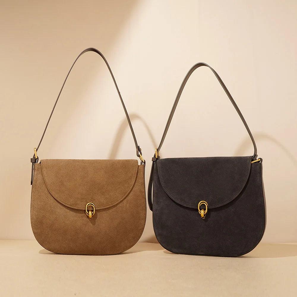 Genuine Leather Large Tote Bag - Eyeamsassy