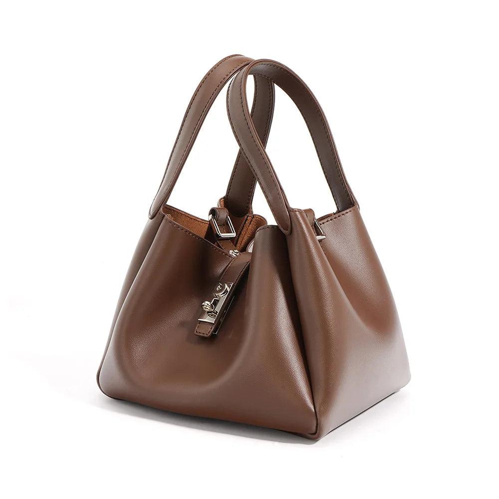 Genuine Leather Shoulder Bag - Eyeamsassy