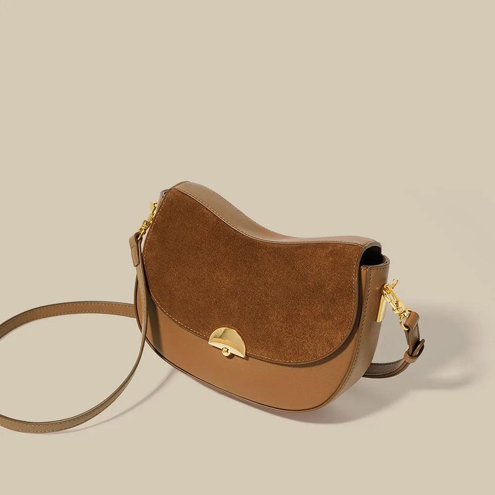 Genuine Leather Mini Sling Bag - Eyeamsassy