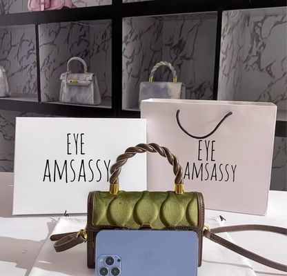 Velvet Cross-body Bag - Eyeamsassy