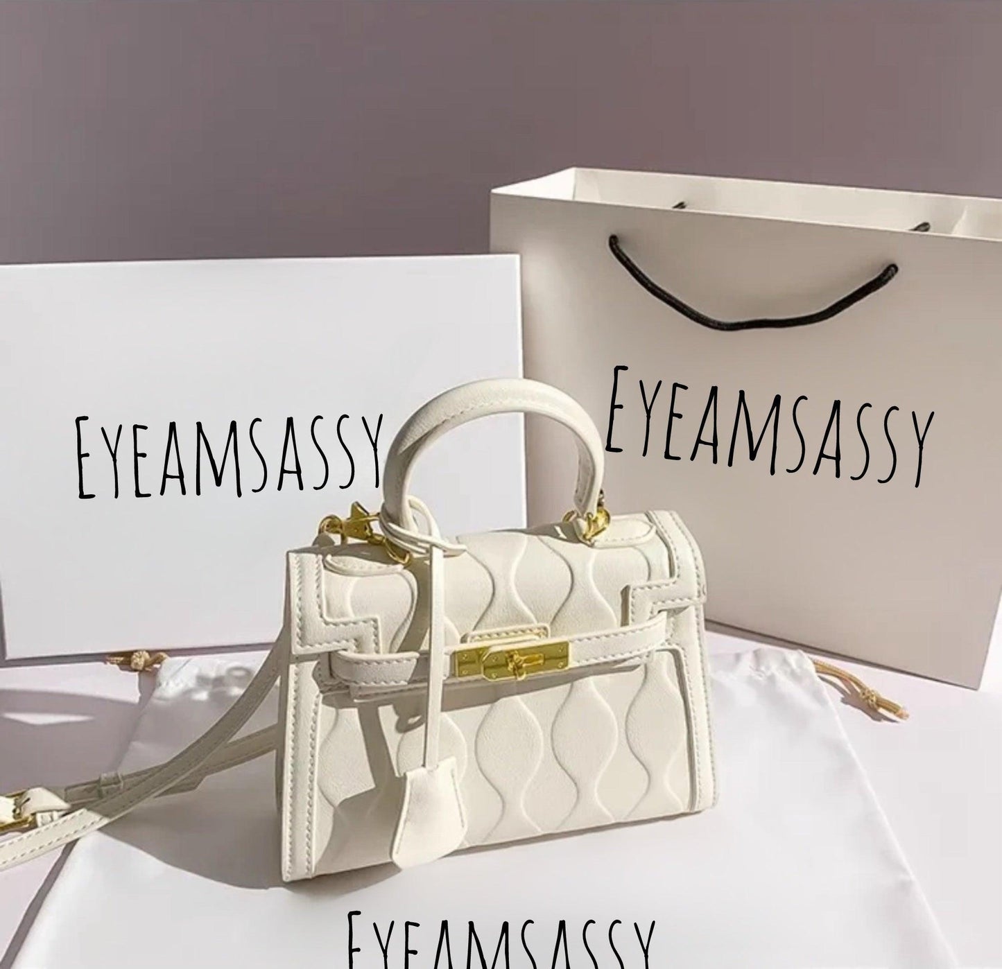 PU Leather Mini Handbag - Eyeamsassy