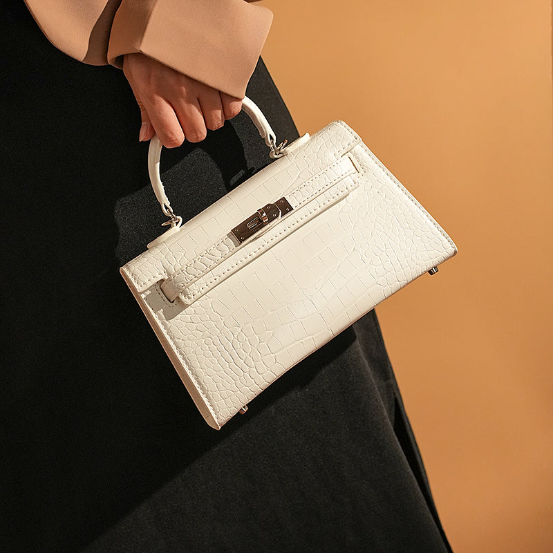 PU Leather Embroidery Mini Handbag