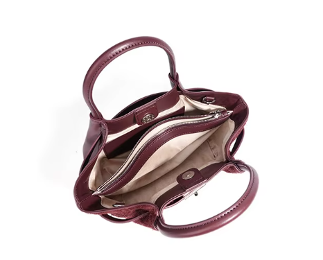 Bordeaux Suede Bag