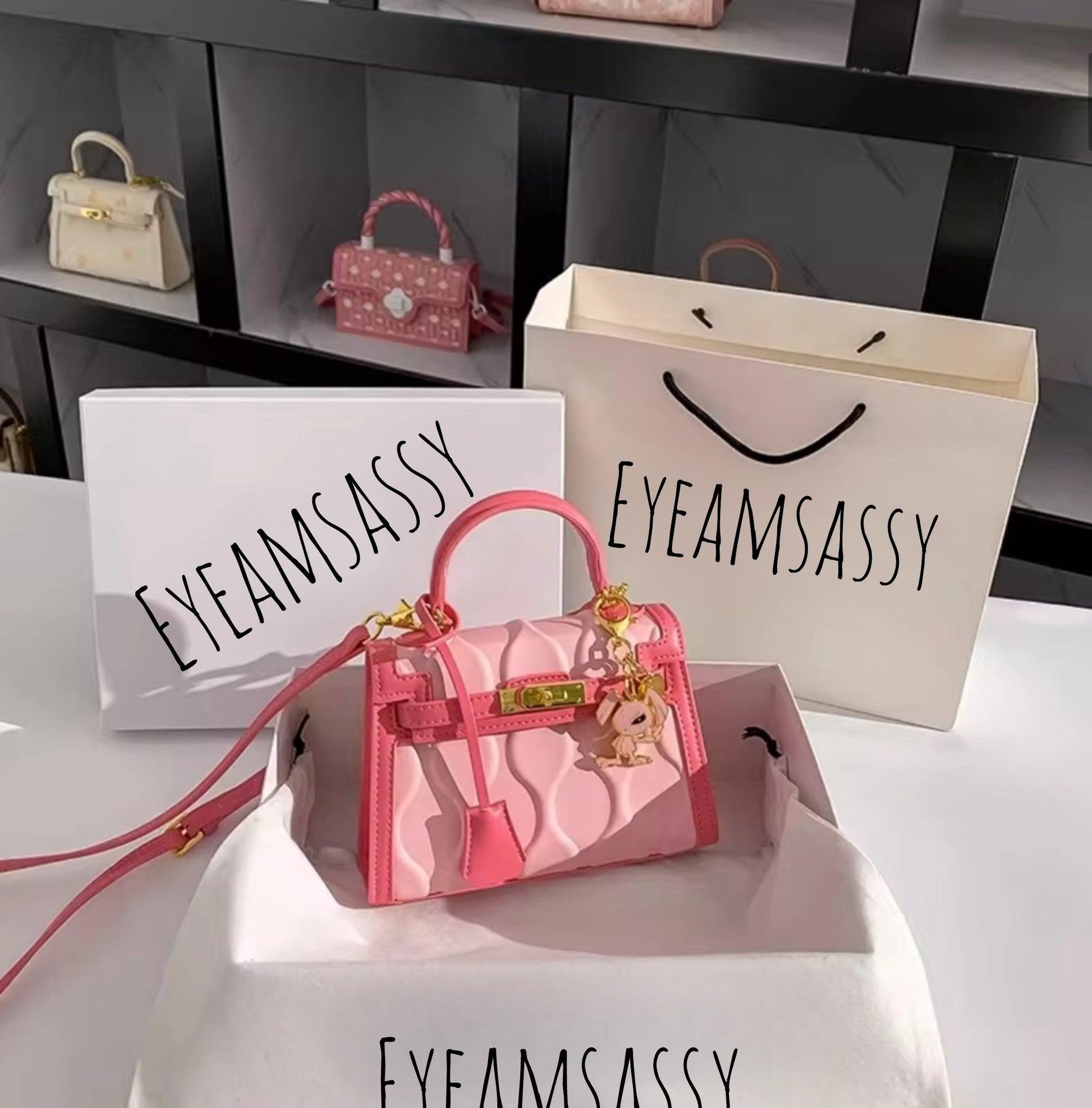 PU Leather Mini Handbag - Eyeamsassy