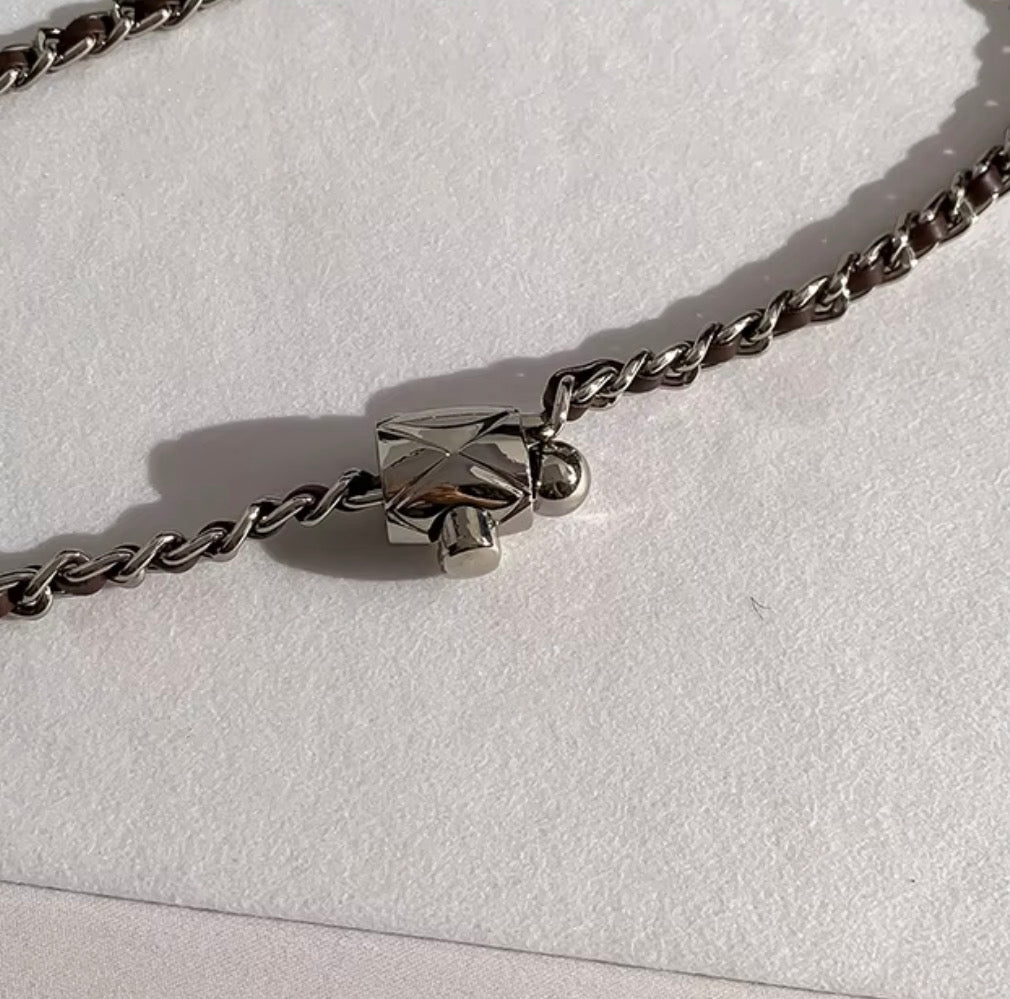 Carriage Blue Top Handle Cross-body Bag