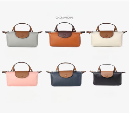 Small Cowhide Genuine Leather Satchel Handbag