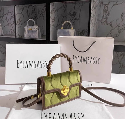 Velvet Cross-body Bag - Eyeamsassy