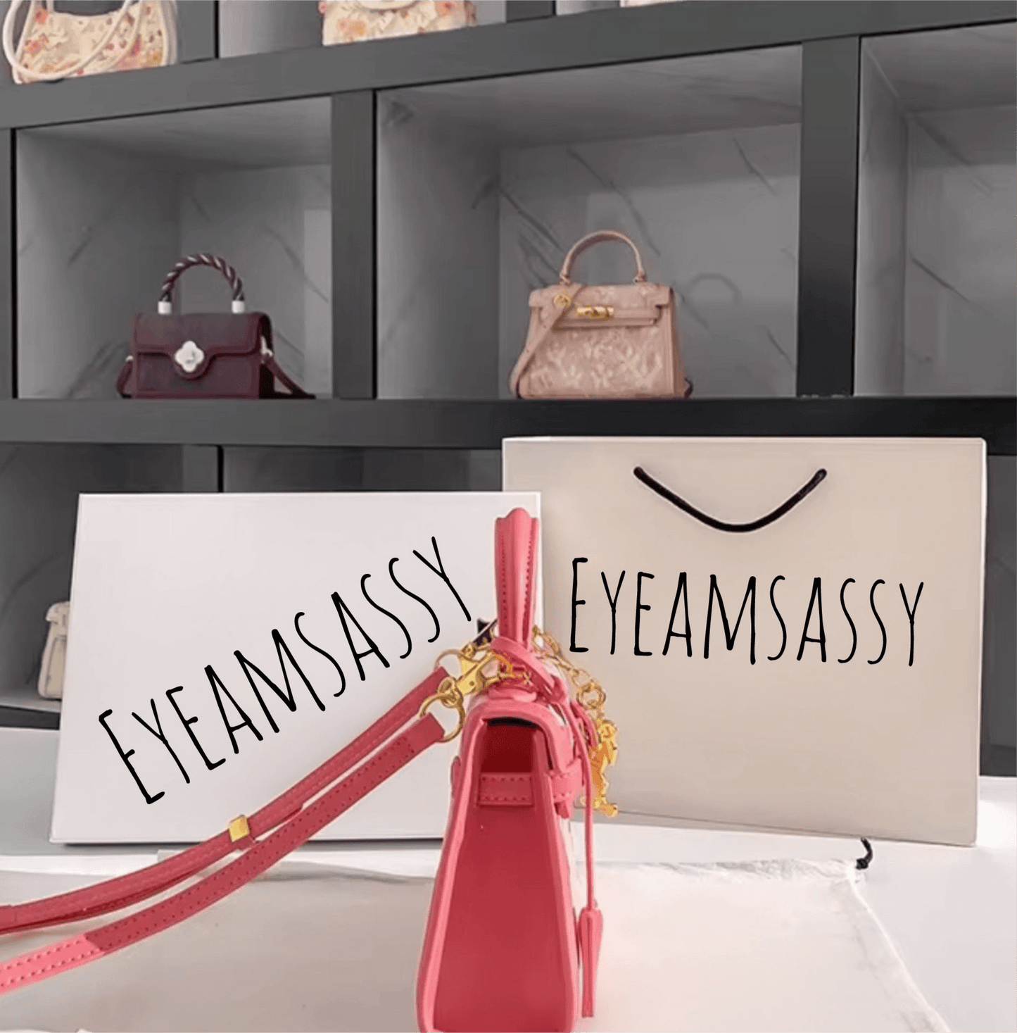 PU Leather Mini Handbag - Eyeamsassy