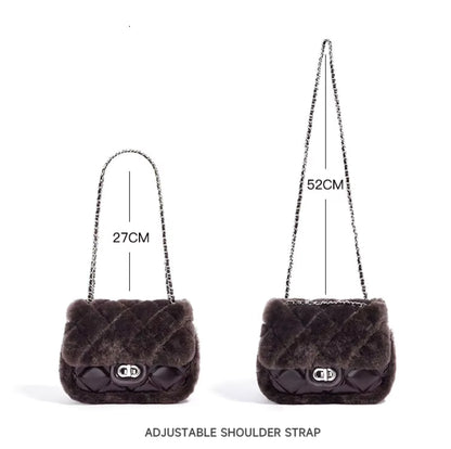 Stitches Diamond Genuine Leather Shoulder Bag