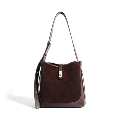 Suede Leather Hand Bag - Eyeamsassy