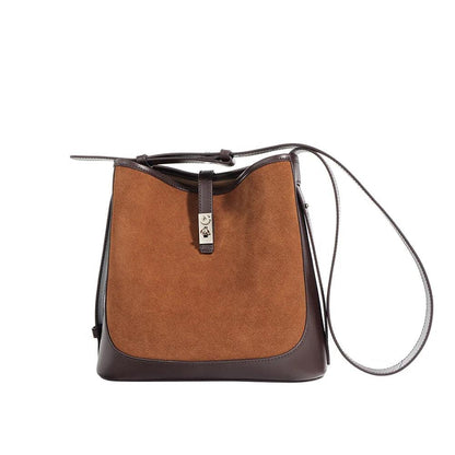 Suede Leather Hand Bag - Eyeamsassy