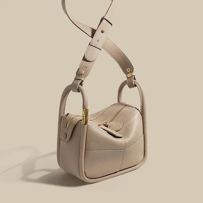 Genuine Leather Large Capacity Handbag - Eyeamsassy