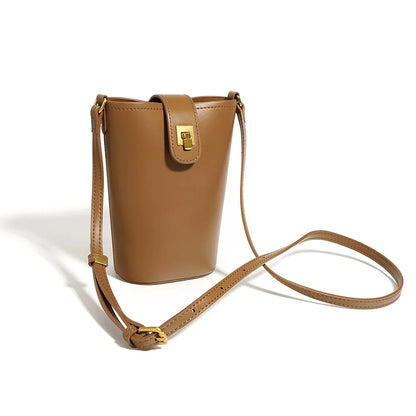 Genuine Leather Shoulder Bag - Eyeamsassy