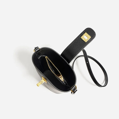 Genuine Leather Shoulder Bag - Eyeamsassy