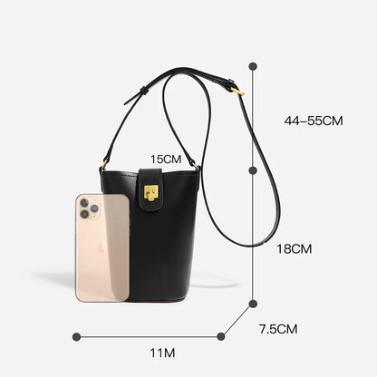 Genuine Leather Shoulder Bag - Eyeamsassy