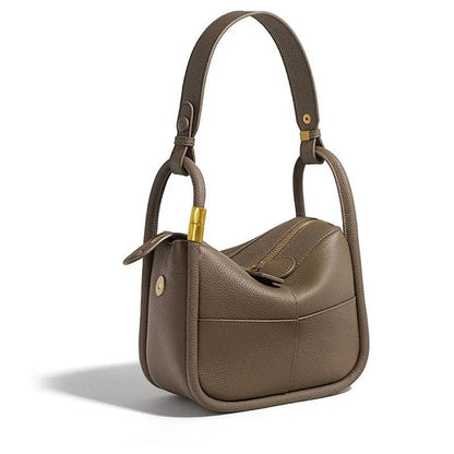 Genuine Leather Large Capacity Handbag - Eyeamsassy