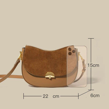 Genuine Leather Mini Sling Bag - Eyeamsassy
