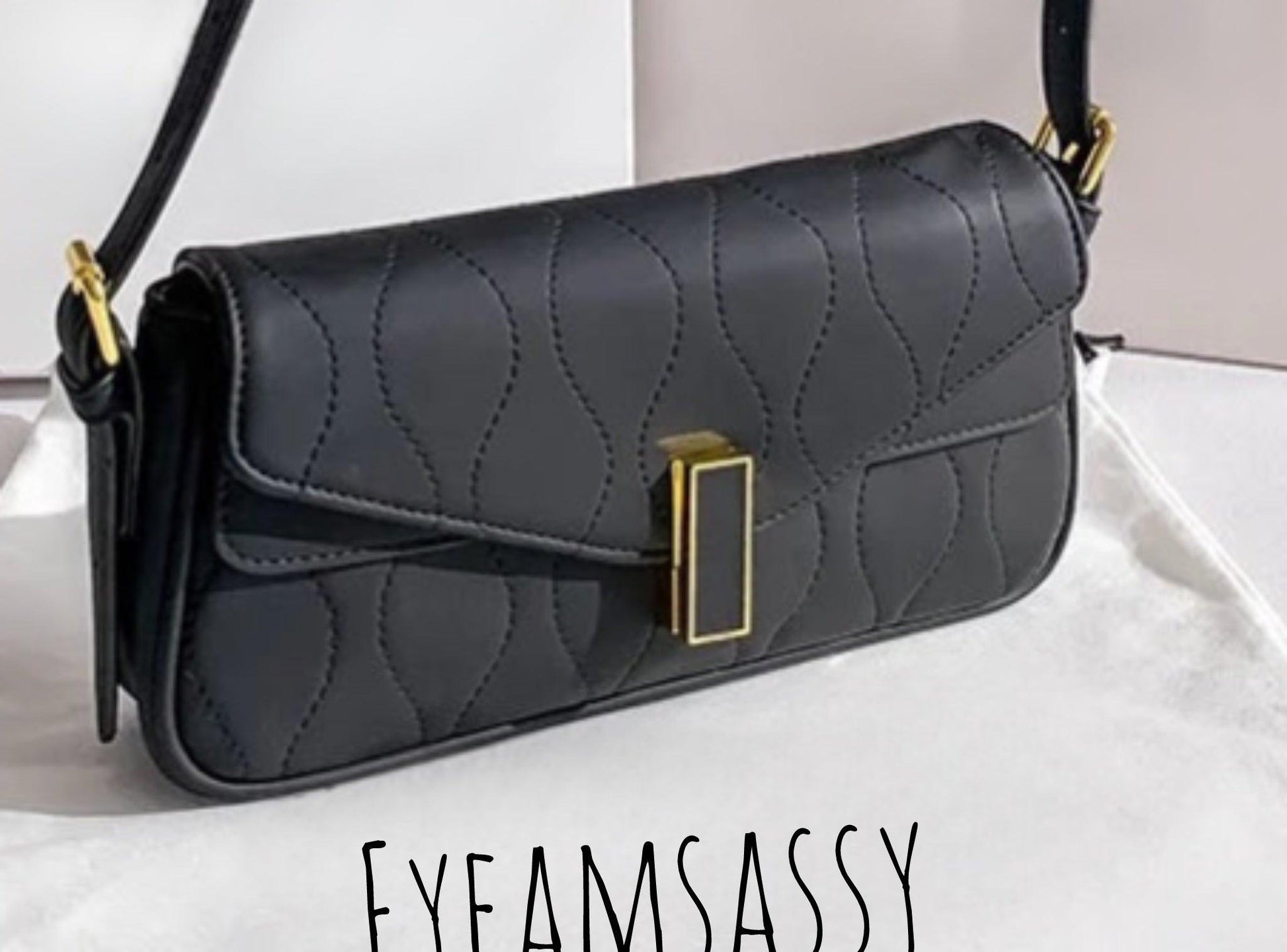 PU Leather Shoulder Bag - Eyeamsassy